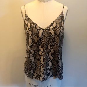H&M python woven cami